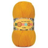 Пряжа Nako BONBON LUKS 98598 яр.желтый (5 мотков)