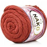 Пряжа Nako ESTIVA SILKY 10450 яр.терракот (5 мотков)