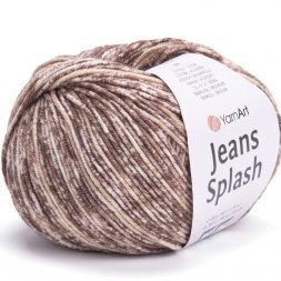 Пряжа Yarnart JEANS SPLASH 945 какао принт (5 мотков)