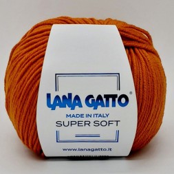 Пряжа Lana Gatto SUPER SOFT 14524 апельсин
