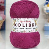 Пряжа M&amp;h KOLIBRI ХЛОПОК КЛАССИК 002 пурпурный (2 мотка)