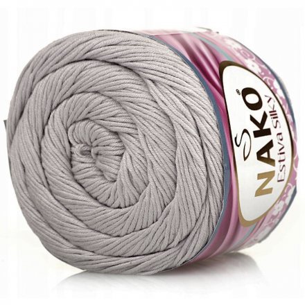 Пряжа Nako ESTIVA SILKY 12929 св.серый (5 мотков)