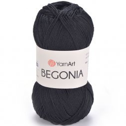 Пряжа Yarnart BEGONIA 999 черный (5 мотков)