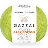 Пряжа Gazzal BABY COTTON XL 3457 липа (5 мотков)