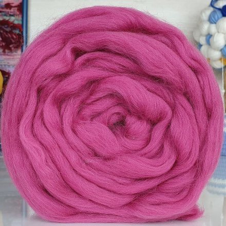 Тонкая шерсть для валяния 524 св.амарант