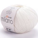 Пряжа Yarnart MILANO 852 молочный (10 мотков)