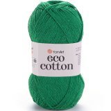 Пряжа Yarnart ECO COTTON 767 яр.зелень (5 мотков)