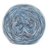 Пряжа Рассказовская АКРИЛ МЕЛАНЖ 11 серый/голубой/белый (2 мотка)