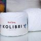 Пряжа M&amp;h KOLIBRI 013 белый с прозрачным (2 мотка)