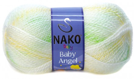 Пряжа Nako BABY ANGEL 70296 салат/желтый