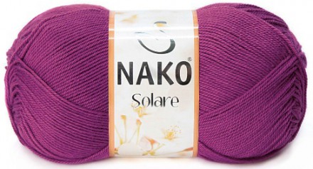 Пряжа Nako SOLARE 6958 лиловый
