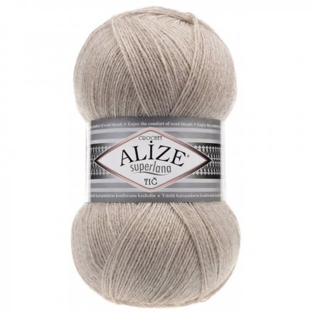 Пряжа Alize SUPERLANA TIG 152 беж меланж (5 мотков)