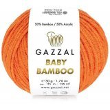 Пряжа Gazzal BABY BAMBOO 95202 оранжевый (10 мотков)