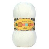 Пряжа Nako BONBON LUKS 98223 молочный (5 мотков)