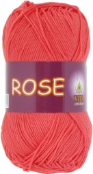 Пряжа Vita cotton ROSE 4256 красный коралл