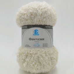 Пряжа Камтекс ФАНТАЗИЯ 001 суровый (5 мотков)