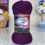 Пряжа Color City БЕЛЫЙ ЛЕОПАРД 2940 т.фиолетовый меланж (5 мотков)