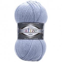 Пряжа Alize SUPERLANA MIDI 480 св.голубой (5 мотков)