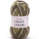 Пряжа Yarnart CRAZY COLOR 139 хаки/беж/молочный (5 мотков)