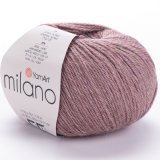 Пряжа Yarnart MILANO 858 розово-коричневый (10 мотков)