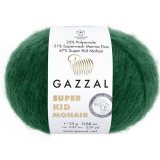 Пряжа Gazzal SUPER KID MOHAIR 64424 изумруд (6 мотков)