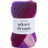 Пряжа Yarnart ADORE DREAM 1071 принт (5 мотков)