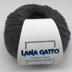 Пряжа Lana Gatto SUPER SOFT 20206 средне-серый