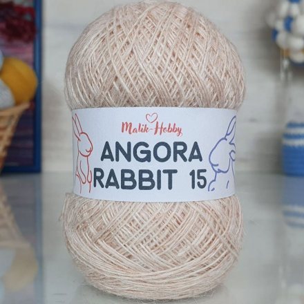 Пряжа M&amp;h ANGORA RABBIT 15 037 св.персиковый (5 мотков)