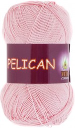 Пряжа Vita cotton PELICAN 3956 розовая пудра