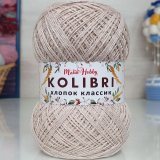 Пряжа M&amp;h KOLIBRI ХЛОПОК КЛАССИК 028 бежевый (2 мотка)