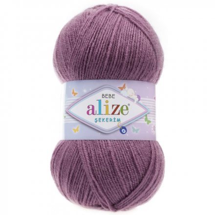 Пряжа Alize SEKERIM BEBE 28 яр.сух.роза (5 мотков)