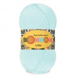 Пряжа Nako BONBON LUKS 98340 св.бирюза (5 мотков)