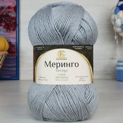 Пряжа Камтекс МЕРИНГО 168 св.серый (5 мотков)