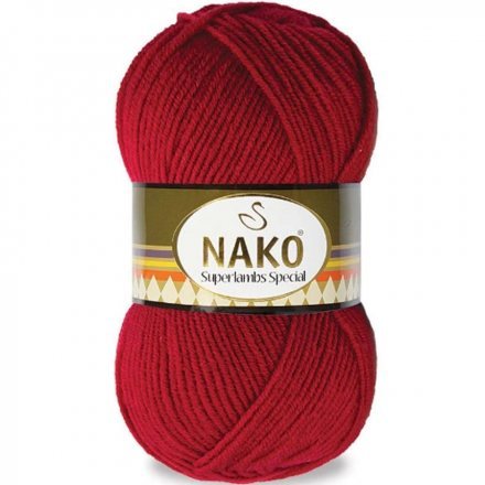 Пряжа Nako SUPERLAMBS SPECIAL 4426 вишня (5 мотков)