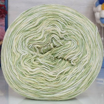 Пряжа Рассказовская АНГОРКА МЕЛАНЖ 03-3 бел/ябл/желтый (2 мотка)