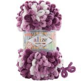Пряжа Alize PUFFY FINE COLOR 8056 принт (5 мотков)