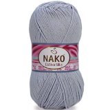 Пряжа Nako ESTIVA SILKY 10885 серый (5 мотков)