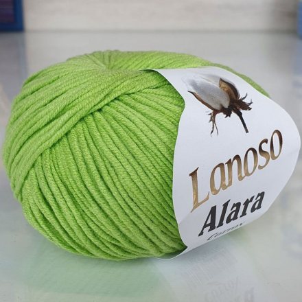 Пряжа Lanoso ALARA 911 липа (5 мотков)
