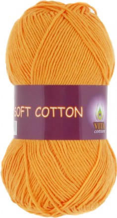 Пряжа Vita cotton SOFT COTTON 1829 желток