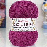 Пряжа M&amp;h KOLIBRI ХЛОПОК КЛАССИК 031 свекольный (2 мотка)