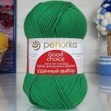 Пряжа Пехорка УДАЧНЫЙ ВЫБОР 480 яр.зелень (5 мотков)