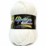 Пряжа Color City АЛЬПАКА КАШЕМИР 2001 белый (10 мотков)