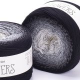 Пряжа Yarnart FLOWERS 253 св.серый/серый/черный (2 мотка)