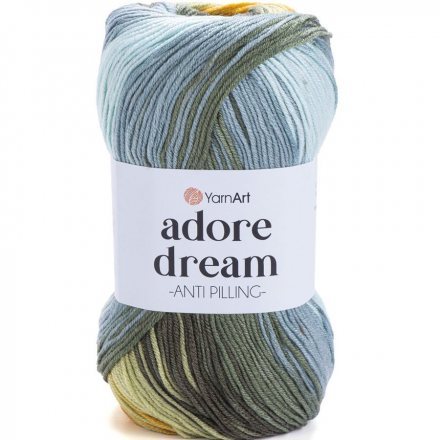 Пряжа Yarnart ADORE DREAM 1074 принт (5 мотков)