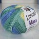 Пряжа Lanoso ALARA SPECIAL 702 синий/салат (5 мотков)