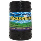 Пряжа для мочалок КУДРЯШКА 08 черный (5 мотков)