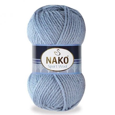 Пряжа Nako SPORT WOOL 11223 св.джинс (5 мотков)