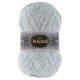 Пряжа Nako MOHAIR DELICATE 195-6128 св.серый меланж (5 мотков)