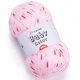 Пряжа Yarnart BABY COLOR 203 бел/роз (5 мотков)