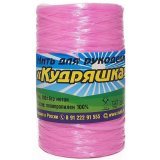 Пряжа для мочалок КУДРЯШКА 203 маджента (5 мотков)